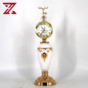 The newest desktop antique style clock table good metal clocks for living room home accessories