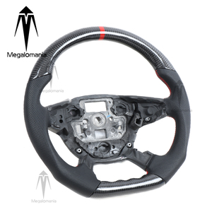 Volant sport en fibre de carbone Megalomania avec poignée de 40 mm pour Escape1 <span class=keywords><strong>Focus</strong></span> ST <span class=keywords><strong>RS</strong></span> Fiesta MK2 MK3 Led - Product Image 3