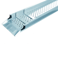 Rampe d'accès télescopique en aluminium portable, réglable, antidérapante pour fauteuils roulants, escaliers, fourgonnettes, marches, capacité de charge jusqu'à 600 livres