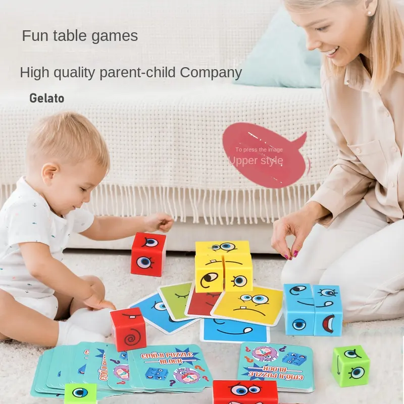 Hersteller-Kinder-Puzzle Eltern-Kind-Brettspiele herausfordernde Level, logisches Denken Trainings-Spielzeug, Gesichtswechsel