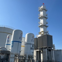 Usine de séparation d'air cryogénique pour la production de dioxygène liquide et d'azote, destinée à la fabrication et la distribution de gaz industriels