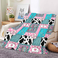 Manta Jacquard Personalizada con Logotipos e Imágenes, para Sofá, Cama, o como Manta Escolar Occidental para Estudiantes y Niños, MOQ 1 Pieza, Envío Directo