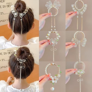 Children's Bun <strong>Hair</strong> Clip Girls' Ponytail Hairpin, <strong>Hair</strong> <strong>Clasp</strong> Girls' Ponytail Buckle <strong>Hair</strong> Accessory - Product Image 2
