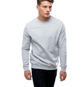 Al por mayor venta al por mayor nuevo Casual 100% algodón logotipo personalizado simple hombres Sudadera de cuello redondo - Product Image 1