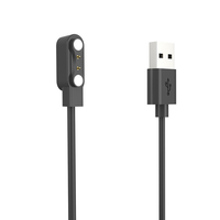 Câble de charge magnétique USB 2.0 LUONENG KW30 pour montre intelligente, avec connecteur Pogo Pin 2, gaine en PVC TPE, cuivre pur, vente en gros d'usine