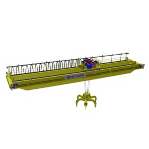 5 Ton to 10 Ton Double Girder Overhead Grab <b>Crane</b> for Bulk Material Handling - Product Image 2