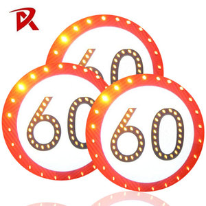 Avertissement de sécurité routière <span class=keywords><strong>Flash</strong></span> Offre Spéciale personnalisé LED panneau de signalisation à énergie solaire avec> 800m de visibilité IP65 étanche multi-formes - Product Image 2