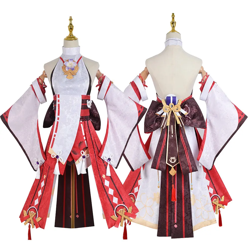 BAIGE Genshin darbe tüm karakterler Cosplay kostüm Hutao Venti Klee Miko üniforma tam Set cadılar bayramı kıyafeti