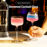Lot de verres à cocktail créatifs en gros – Verres hauts pour Martini, boissons froides, vin et fruits – Idéal pour bars et restaurants, personnalisable avec logo