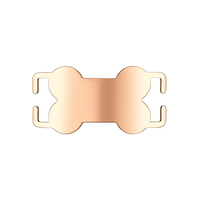 Collier pour animaux de compagnie en acier inoxydable multicolore à glissière en acier inoxydable