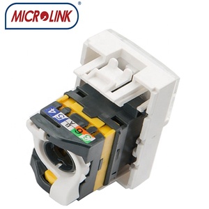 <span class=keywords><strong>Module</strong></span> de façade murale <span class=keywords><strong>Legrand</strong></span> <span class=keywords><strong>RJ45</strong></span> entièrement équipé 45*22.5 mm pour prise modulaire UTP CAT6A <span class=keywords><strong>RJ45</strong></span> - Product Image 3