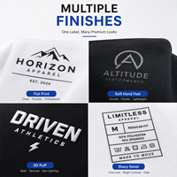 Logo personnalisé Sérigraphie Autocollant Transfert de chaleur Vêtements Soins Design Repassage Marque Etiquette Garmet