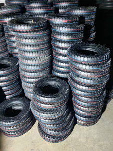 Pneus et chambres à air pour brouettes, fabrication OEM usine Qingdao, avec motif de crampons croisés, 4.00-8 3.50-8 3.50-4 3.00-8 2PR 4PR, pneus en caoutchouc pour brouettes - Product Image 6