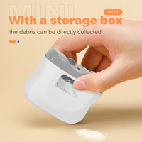 Nouveau design coupe-ongles électrique automatique pour poncer les ongles 2 en 1 sécurité portable coupe-ongles doux avec lumière LED