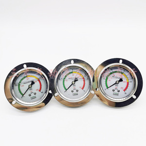Manomètre YN60ZT 40Mpa analogique pour huile hydraulique et eau avec filetage à bride 1/4 - Product Image 1