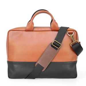 Service OEM, dernier design, sacs pour ordinateur portable en cuir véritable 100% pour hommes, couleur unie - Product Image 3