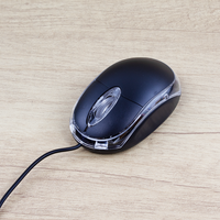 Nouvelle Souris Filaire M010 2026 – Mini Souris Optique USB LED Ergonomique à Prix Abordable avec Câble pour Ordinateurs Portables et de Bureau