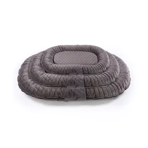 China cheap bean bag tappetino piatto ovale cuccia per animali domestici a prova di cimici letto per gatti con biancheria da letto per cani di taglia piccola, media e grande