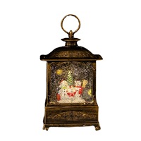 Décorations de Noël Offre Spéciale Cadeaux Musical Navidad Lampe à eau en plastique Lanterne de boule à neige de Noël