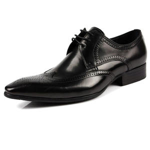 Zapatos Brogue de Cuero Vacuno Genuino con Suela Antideslizante y Comodidad Interior, Zapatos Formales para Hombre - Product Image 2