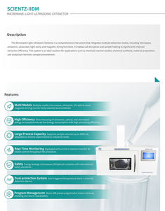 SCIENTZ-IIDM Instrumento <span class=keywords><strong>de</strong></span> Extracción Ultrasónica por Microondas, Procesador <span class=keywords><strong>de</strong></span> 20khz 25khz, Equipo <span class=keywords><strong>de</strong></span> <span class=keywords><strong>Laboratorio</strong></span> Químico para Escuelas - Product Image 3