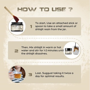 OEM/ODM résine de Shilajit de l'Himalaya pure, marques privées pour adultes, GOUTTES D'OREILLE, dose de 2ml, soutien immunitaire de 50ml - Product Image 6