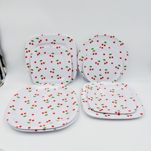 Piatti Quadrati in Melamina per Servire Piatti Principali, Dolci, Antipasti o Contorni Freschi - Product Image 4