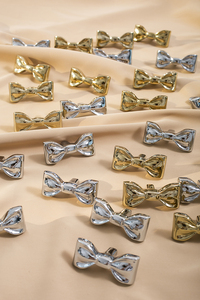 可爱蝴蝶结领带形状黄铜抽屉旋钮橱柜手柄户外卧室家居装饰家具五金-厨房梳妆台门 - Product Image 2