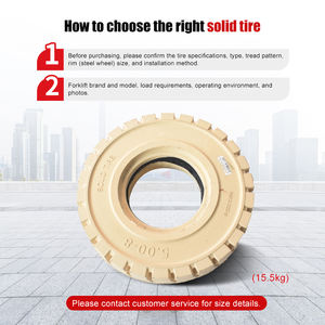 Pneus de chariot élévateur en caoutchouc massif de haute qualité Topower résistants à l'usure 500-8/C718 pour camion - Product Image 3