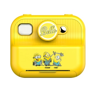 Cámara de Impresión Instantánea YMX <span class=keywords><strong>Minions</strong></span> Amarilla con Dos Pantallas para Niños, con Lente Frontal e Impresora Trasera para Compartir <span class=keywords><strong>Fotos</strong></span> al Instante - Product Image 1