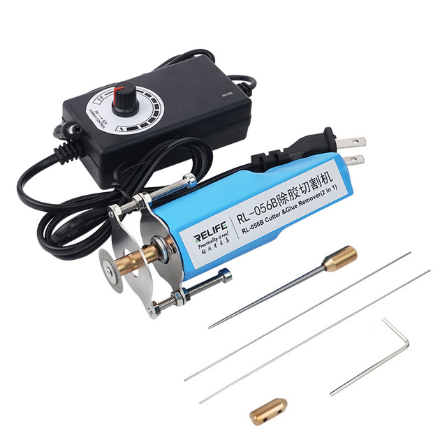 RELIFE RL-056B Glue Cutting Machine Screen Remover Glue Remover OCA Remover Electric Drill Clean Tool for Mobile Repair