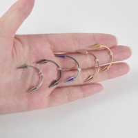 Grilles dentaires punk en gros, piercing hélix, dents de zombie, bijoux dentaires CBB Huya vampire, acier inoxydable, acier chirurgical, lèvre