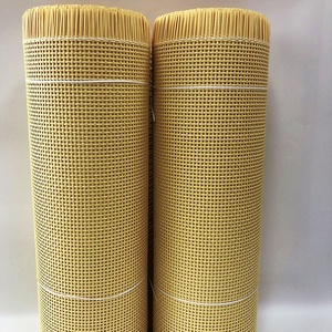 Rouleau de tissu en rotin synthétique 6x6, tissage en plastique, tissu en rotin tissé, rouleau de matériau plastique utilisé pour les meubles - Product Image 6