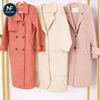 Manteaux en laine double face de seconde main, de haute qualité, styles variés, en balles de 45 kg, pour l'automne/hiver, toutes tailles, vêtements usagés