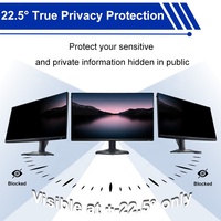 Filtre de confidentialité anti-lumière bleue, anti-reflet, détachable, anti-espionnage à double sens pour moniteur Dell 24,5 pouces grand écran