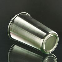 Tasse à pinte en acier inoxydable sur mesure Verres à liqueur en métal en verre à vin en acier inoxydable 100ml