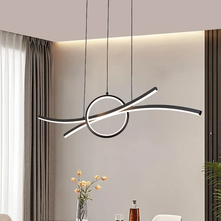 Modern amerika tarzı LED kolye sertifikası kapalı dekorasyon otel odası oturma odası ev Lofts CCT değişen lamba