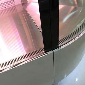 Arc Glass Deli Thực Phẩm Showcase Vòng Hình Dạng Mở Loại Thịt Cá Hiển Thị Tủ Lạnh Phục Vụ Hơn Truy Cập Cho Bán - Product Image 3