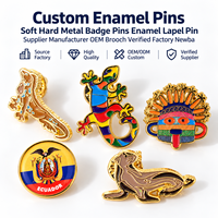 NEWBA KL2512 Badges en émail personnalisés à paillettes métalliques, thème Coupe du Monde de Football, avec cartes de support et attache papillon 3cm/4cm