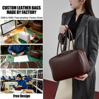 Sac fourre-tout à bandoulière en cuir véritable personnalisé, conception minimaliste, marque privée OEM, vente en gros directe d'usine de Guangzhou