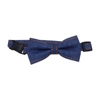 Collier en jean réglable avec nœud papillon pour animaux de compagnie, accessoires pour chiens et chats de petite et moyenne taille