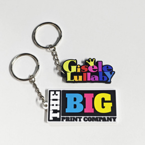 OEM Manufacturer's Custom Logo 2D 3D PVC Keychain Cute Rubber Anime Keyring for Carabiners & Promotions - Product Image 1