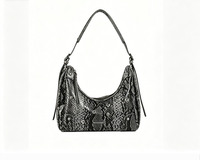 Sacs pour femmes - Sac sous le bras en cuir premium riveté - Nouveau sac à bandoulière tendance à motif serpent avec une seule sangle