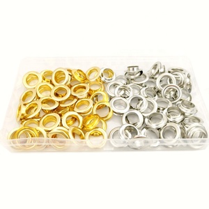 100pcs 6mm Eyelets Fasteners <b>Kit</b> Prong Snap Button Copper Brass Grommets <b>DIY</b> Clothing Bag Leather Craft Garment Boat Hardware Te - Product Image 3