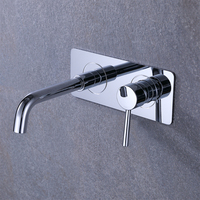 Chine Usine Murale Chrome Fini Salle De Bains Bassin Robinets En Laiton Lavabo Robinet