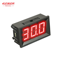 GEREE Penjualan Terlaris V58D Dc Voltmeter 4.5-30V Volt Meter Layar LED Merah 0.56 Inci Meteran Tegangan Digital 12V 24V Mini Voltmeter