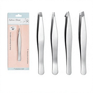 Pince à épiler pour sourcils VH en acier inoxydable de 1,5 mm avec pointe inclinée et pointe fine - Outil de beauté écologique, durable, fait main et léger - Product Image 4