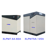 XLPM75A-175A de haute qualité 220V 60hz 8bar 500 cfm compresseur d'air à vis rotatif