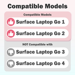 <strong>Ergonomic</strong> <strong>Keyboard</strong> with Trackpad Designed for Surface Laptop Go 1/2 Gen 2020 2022 Perfect Fit and Function - Product Image 3