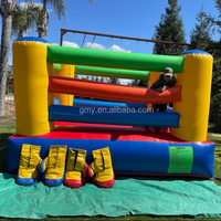 Anneau de boxe gonflable en PVC sautant la zone de boxe du château de rebond à vendre